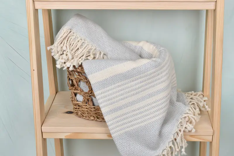 Organic towel, Monogrammed Beach Towel, Wedding Towel, Travel Towel, 70x40 Cotton Striped Towel, Bulk Order Towel, Handmade Gift, Christmas Favors - 4