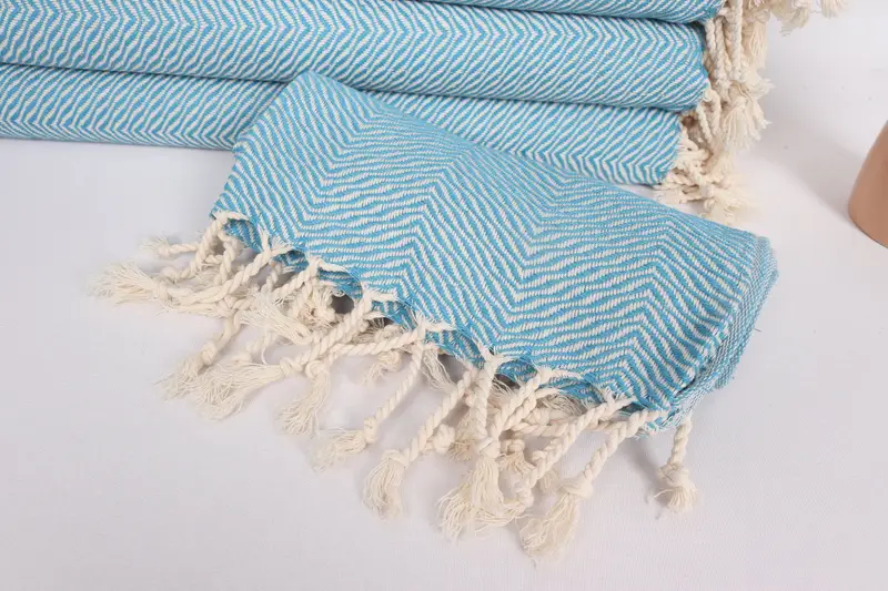 Bridal Party Gifts, Beach Theme Bachelorette Party, 40x20 Cotton Chevron Towel, Personalized Gift, Turkish Towel Hand Towel, Personalized Dish Towel - 4