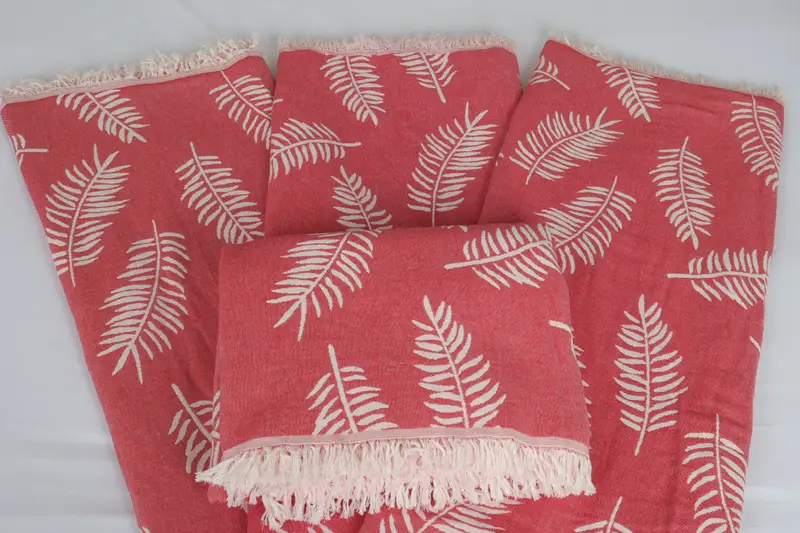 88x80 Cotton Floral Patterned Towel, Custom Wedding Gifts, Custom Gift, Woven Blanket, Best Friend Wedding Gift, Boho Throw Blankets, Organic Throw - 5