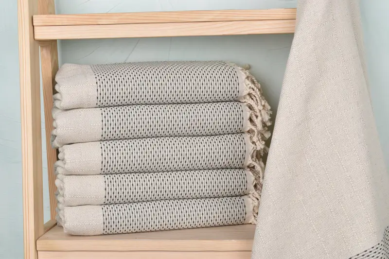 Organic Cotton Towel, Absorbent towel, 70x40 Cotton Polka Dot Towel, Wedding Shower Gift, Beach Towel Bulk, Bachelor Towel, Personalized Beach Towel - 2