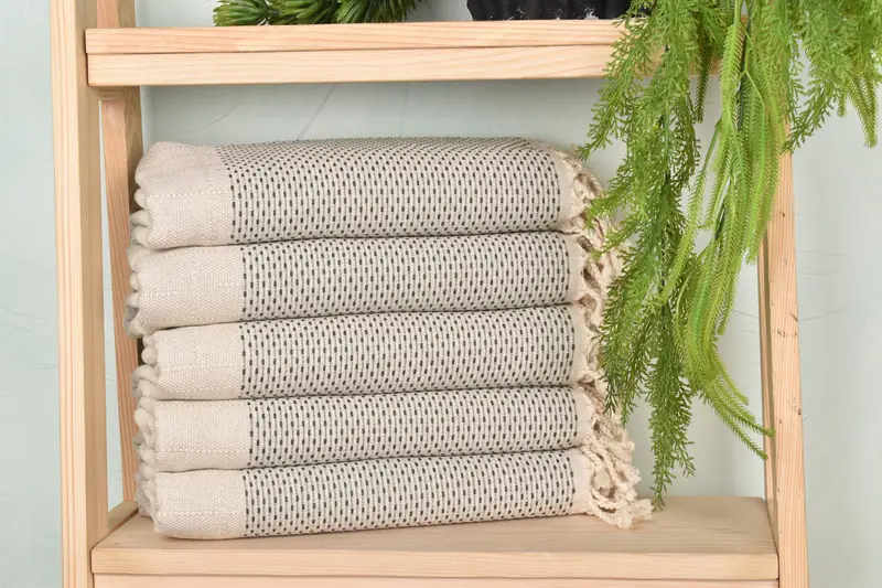 Organic Cotton Towel, Absorbent towel, 70x40 Cotton Polka Dot Towel, Wedding Shower Gift, Beach Towel Bulk, Bachelor Towel, Personalized Beach Towel - 1