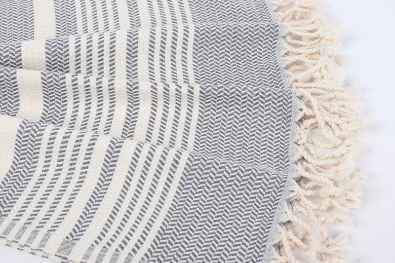 70x40 Cotton Striped Towel, Organic Cotton Towel, Personalized Gifts, Housewarming Gift, Bridal Gifts, Turkish Towel Beach Towel, Handmade Gift - 8