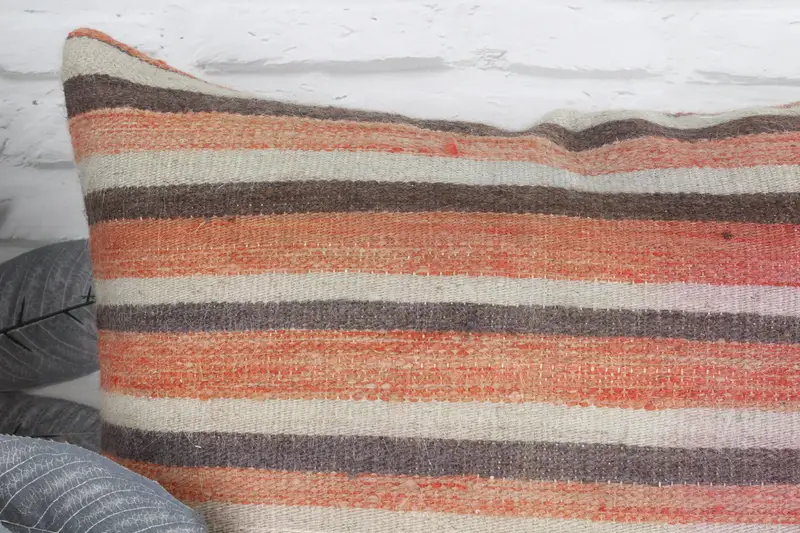 Crochet Pattern Cushion Cover, Vintage Kilim Pillow, Boho Pillow Sham Cover, 20x20 Red Cushion Cover, Cushion, Pillow for Sofa - 2