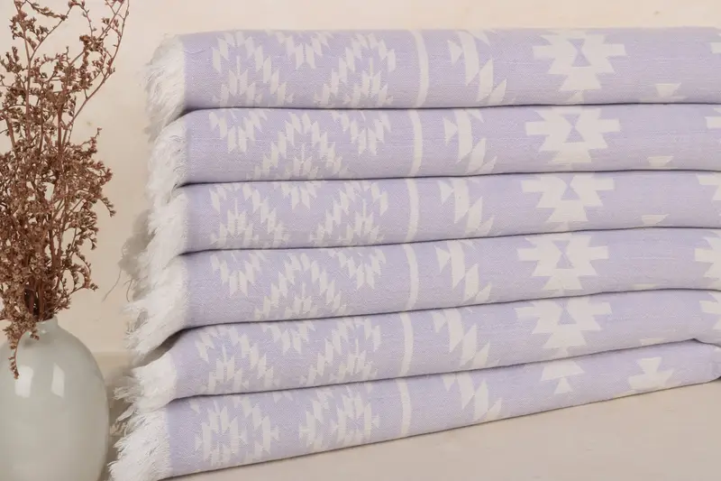 Brautjungfern-Geschenk, lila Baumwoll-Geschirrtuch, 50,8 x 101,6 cm, türkische Bio-Baumwolle