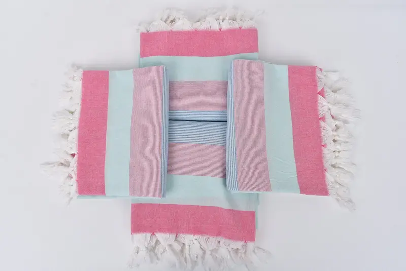 Monogram Towels, Custom Towel, Summer Towel, Christmas Gift, Personalized Gift, Sand-resistant towel, Bachelorette Towel, 68x40 Cotton Striped Towel - 6