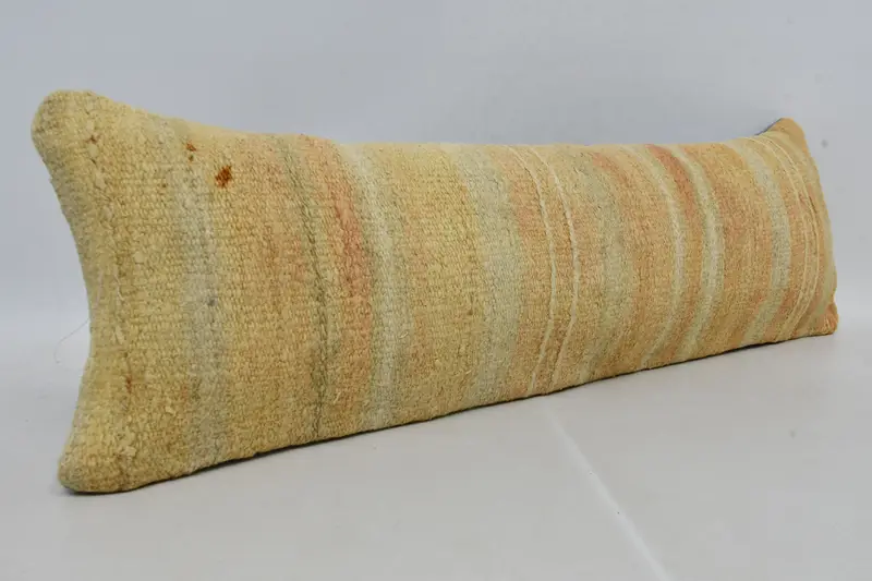 Cushion Case, Pillow for Couch, Turkish Pillow, Christmas Pillow Sham, Kilim Cushion Sham, 12x36 Beige Pillow Cover, Designer Throw Pillow - 3