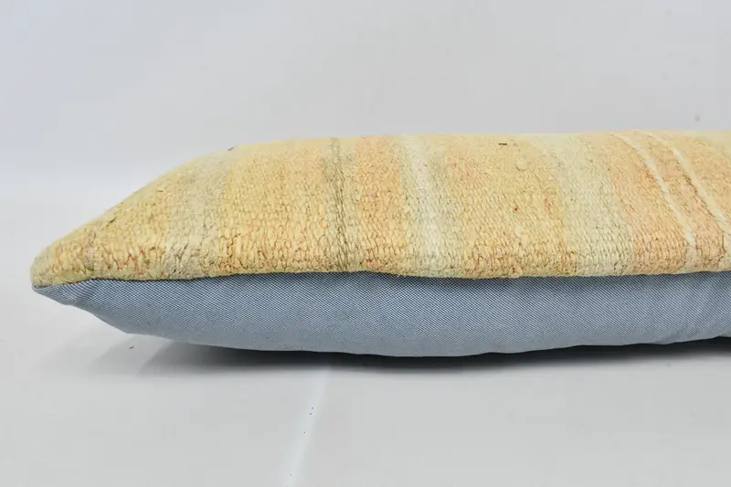 Cushion Case, Pillow for Couch, Turkish Pillow, Christmas Pillow Sham, Kilim Cushion Sham, 12x36 Beige Pillow Cover, Designer Throw Pillow - 6