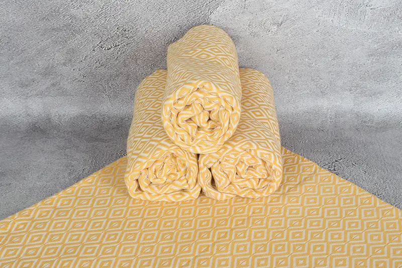 Personalized Wedding Gift For Couple, 70x40 Cotton Diamond Towel, Embroidery Towel, Turkish Towel USA, Large Turkish Towel, Travel towel - 7