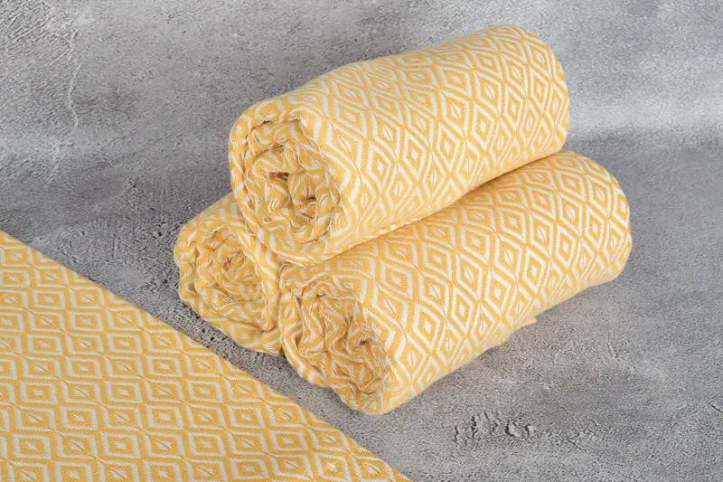 Personalized Wedding Gift For Couple, 70x40 Cotton Diamond Towel, Embroidery Towel, Turkish Towel USA, Large Turkish Towel, Travel towel - 8