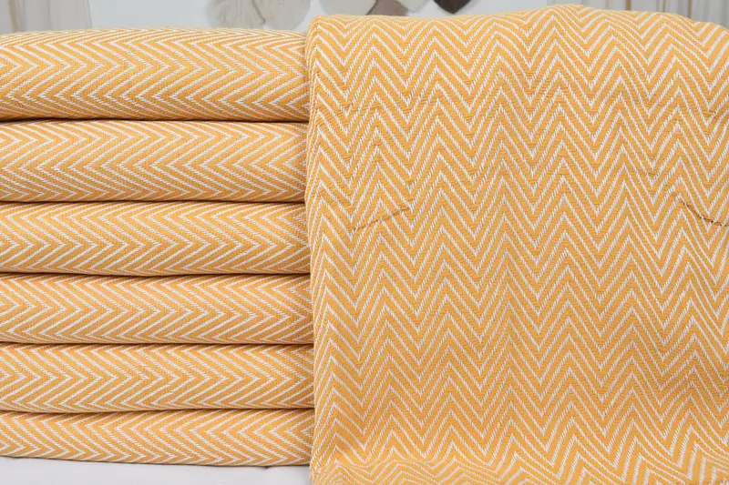 Bedspread, Shower Curtain, Bachelorette Party Gifts For Bride, 96x80 Cotton Chevron Towel, Christmas Gift Blanket, Bridal Shower Gift, Woven Blanket - 3