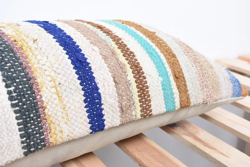 Kilim Cushion Sham, Pillow, Kilim Pillow Cover, Natural Cushion, 12x36 White Pillow Case, Home Decor Pillow, Authentic Pillow Case - 7