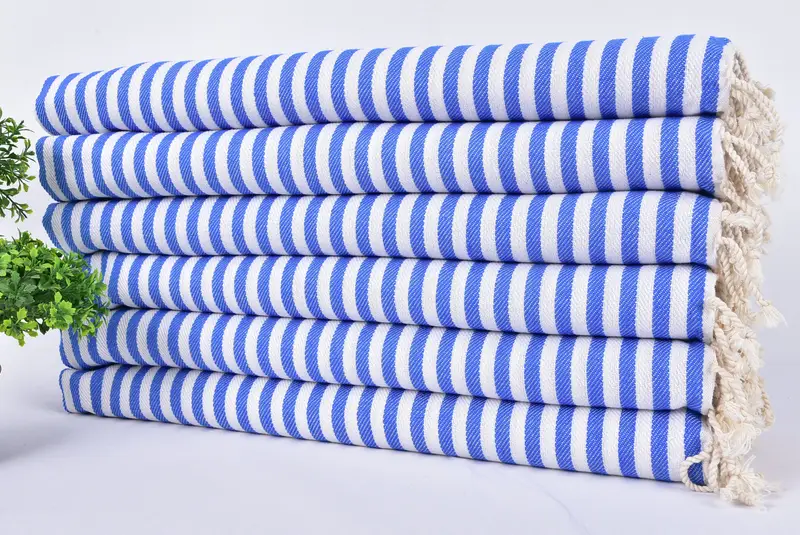 Personalized Turkish Towel, Personalized Hand Towel, Custom Wedding Gifts, Kitchen Towel, 40x18 Cotton Striped Towel, Monogram Kitchen Towel - 3