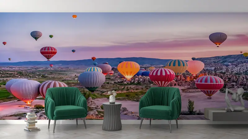 旅行壁の壁画、モダンウォールペーパー、七面鳥の壁の装飾、サンシャイン壁画、3Dウォールペーパー、カスタムウォールペーパー、ヨーレムウォールペーパー、 - 7