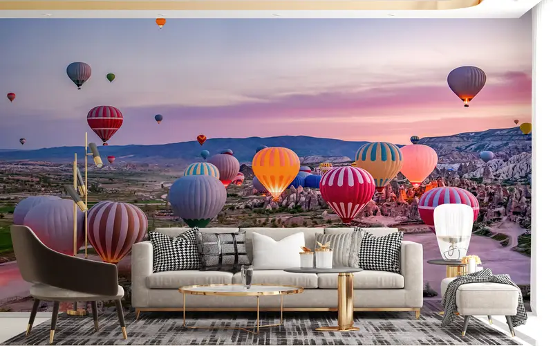 旅行壁の壁画、モダンウォールペーパー、七面鳥の壁の装飾、サンシャイン壁画、3Dウォールペーパー、カスタムウォールペーパー、ヨーレムウォールペーパー、 - 6