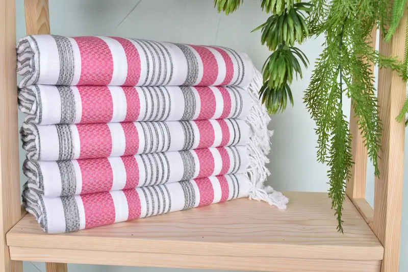 Best Wedding Gift, Bachelorette Party Decorations, Bridal Shower Favors, 70x40 Cotton Striped Towel, Boyfriend Christmas Gift, Wedding Gifts Towel - 2