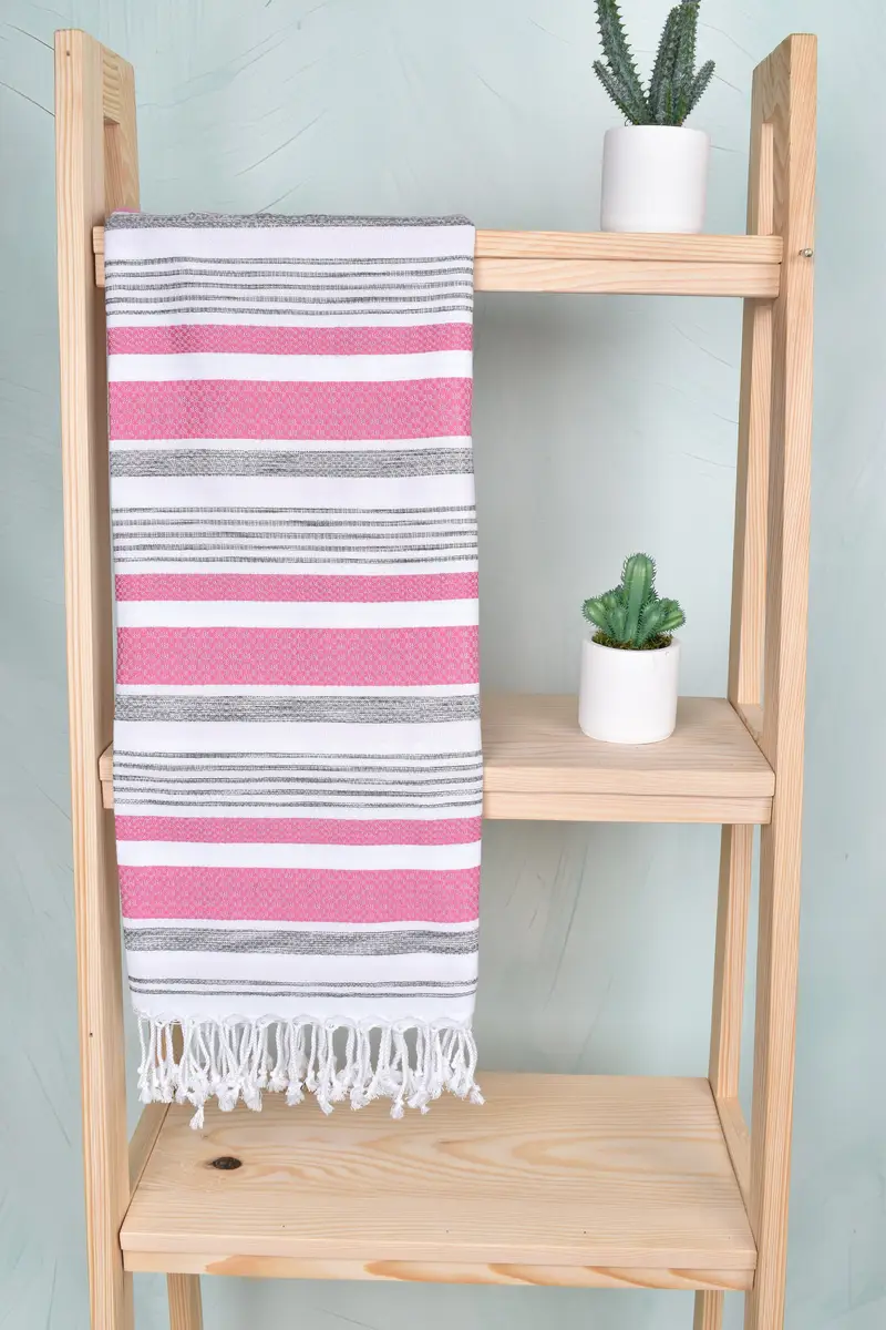 Best Wedding Gift, Bachelorette Party Decorations, Bridal Shower Favors, 70x40 Cotton Striped Towel, Boyfriend Christmas Gift, Wedding Gifts Towel - 8