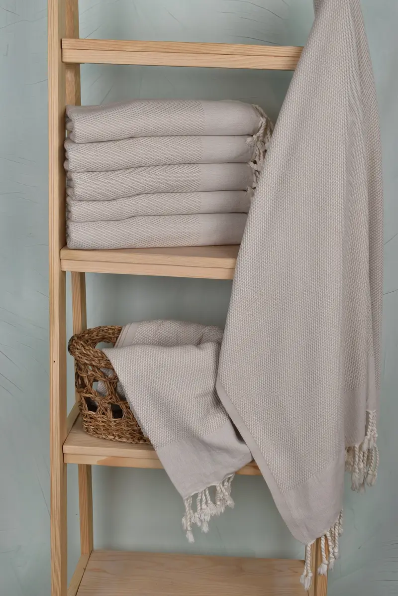 Custom Name Towel, Home Gift, Monogrammed Beach Towel, 70x40 Cotton Geometric Towel, Turkish towel, Soft towel, Eco-friendly Turkish peshtemal towel - 3