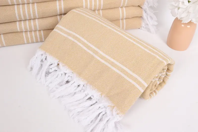 96x70 Cotton Striped Towel, Wedding Anniversary Gift, Decorative Blanket, Bachelorette Party Favors, Shower Curtain, Custom Blanket, Employee Gifts - 4