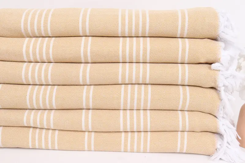 96x70 Cotton Striped Towel, Wedding Anniversary Gift, Decorative Blanket, Bachelorette Party Favors, Shower Curtain, Custom Blanket, Employee Gifts - 3