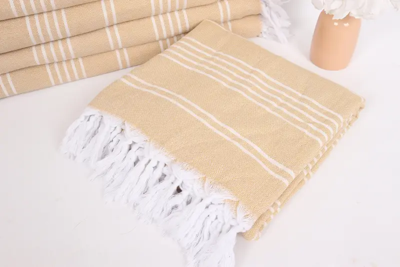 96x70 Cotton Striped Towel, Wedding Anniversary Gift, Decorative Blanket, Bachelorette Party Favors, Shower Curtain, Custom Blanket, Employee Gifts - 5