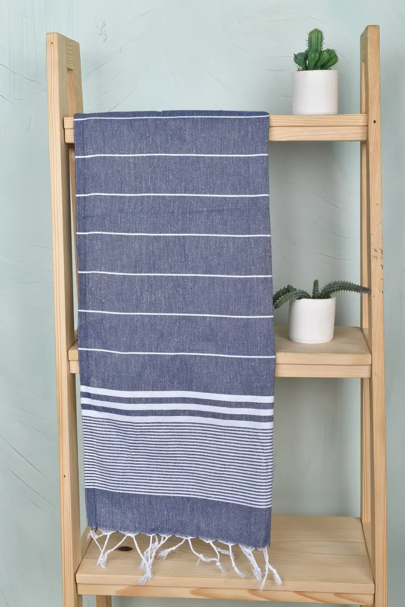 Wedding Shower Gift, Personalized Gifts, 40x24 Cotton Striped Towel, Small Bath Towels, Personalized Hand Towel, Monogrammed Turkish Towel - 8
