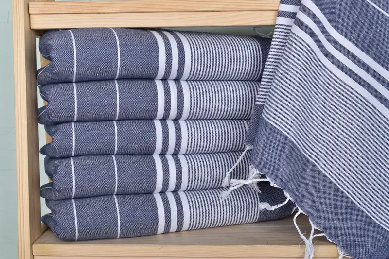 Wedding Shower Gift, Personalized Gifts, 40x24 Cotton Striped Towel, Small Bath Towels, Personalized Hand Towel, Monogrammed Turkish Towel - 2