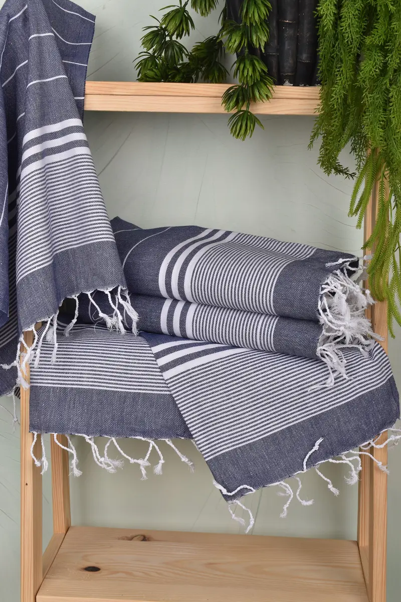 Wedding Shower Gift, Personalized Gifts, 40x24 Cotton Striped Towel, Small Bath Towels, Personalized Hand Towel, Monogrammed Turkish Towel - 6