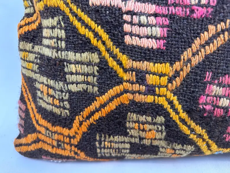 Gift Pillow, Outdoor Patio Cushion, Boho Pillow, Pillow Case, Bolster Throw Pillow, 16x36 Orange Cushion Case, Antique Pillows - 2