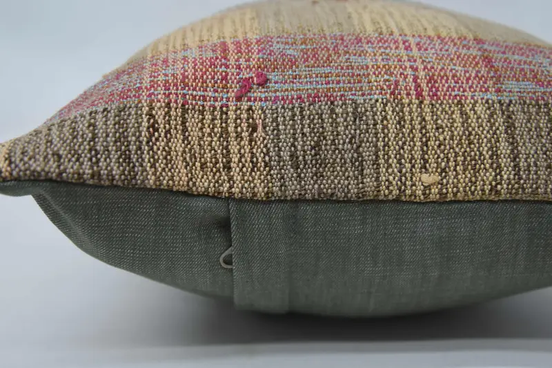 12x24 Beige Cushion Case, Cushion, Bolster Pillow Sham, Turkish Pillow, Vintage Kilim Throw Pillow, Ethnical Kilim Rug Pillow - 6