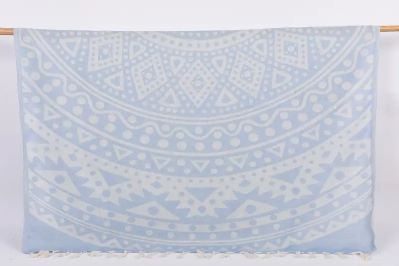 Bachelor Gifts, Bridemaids Beach Towel, Gift For Her, 70x40 Cotton Round Pattern Towel, Bachelor Party Gifts, Travel towel, Organic Towel - 1