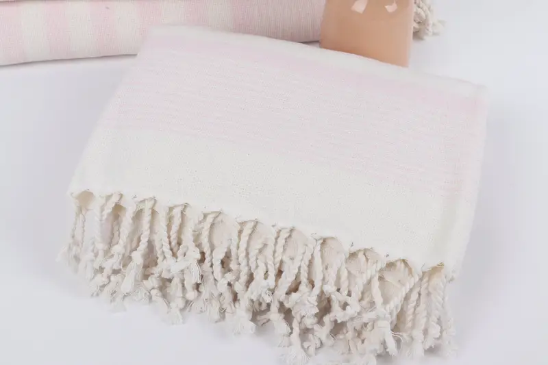 Bathroom Towel, Bachelorette Party Gifts Bridesmaids, Monogram Turkish Towel, Turkish Bath Towel Set, Soft towel, 68x40 Cotton Striped Terry Towel - 5