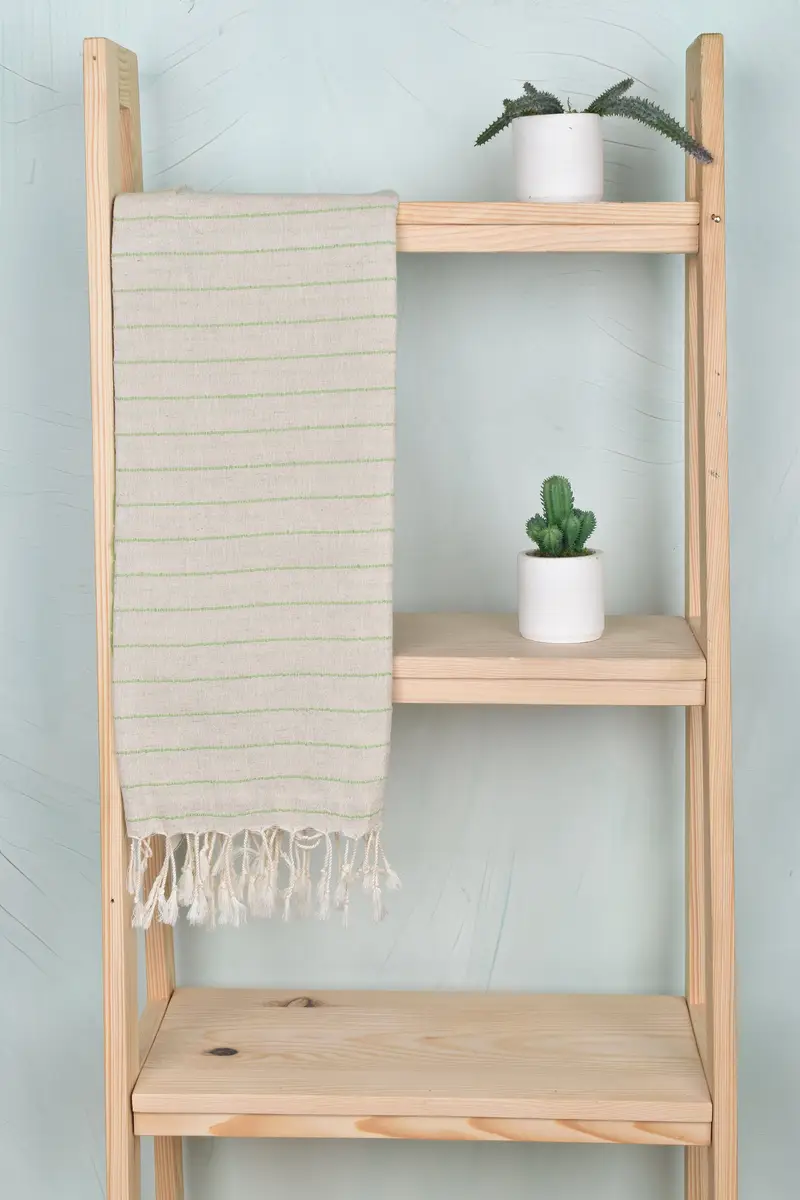 Custom Towel, Custom Gift, Spa Towel, 64x38 Linen Striped Towel, Beach towel, Best Friend Gift Ideas, Sand-resistant Turkish towel for travel - 8