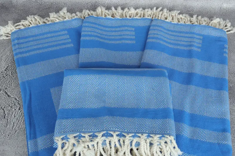 68x38 Cotton Chevron Towel, Organic towel, Bridal Shower Favors, Baby Boy Gift, Travel Towel, Turkish beach towel, Florida Bachelorette Party Favors - 5