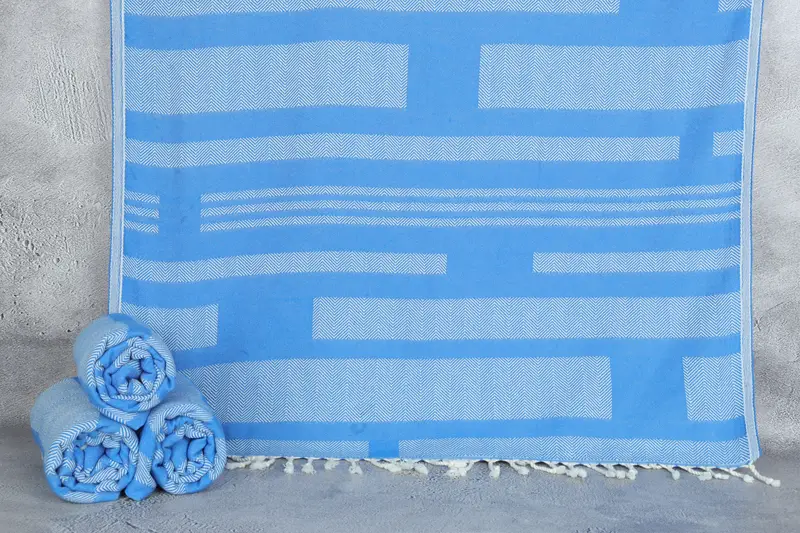 68x38 Cotton Chevron Towel, Organic towel, Bridal Shower Favors, Baby Boy Gift, Travel Towel, Turkish beach towel, Florida Bachelorette Party Favors - 1