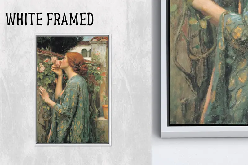 モダン キャンバス: ウォーターハウスの薔薇の精霊