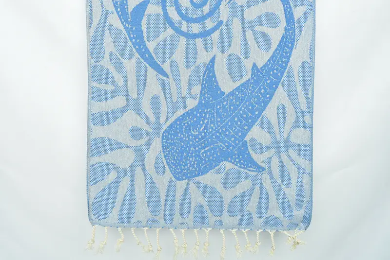 Monogram Hand Towel, Bachelorette Party Favor, Turkish Towel Monogram, Custom Hand Towel, Bridesmaid Gifts, 40x18 Cotton Whale Design Towel - 8