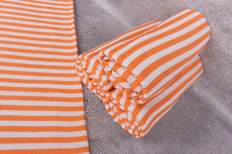 Cotton towel, Organic cotton peshtemal for spa and beach, Bridal Shower Gift, Beach Towel Bulk, Bridal Shower Gifts, 70x40 Cotton Striped Towel - 8