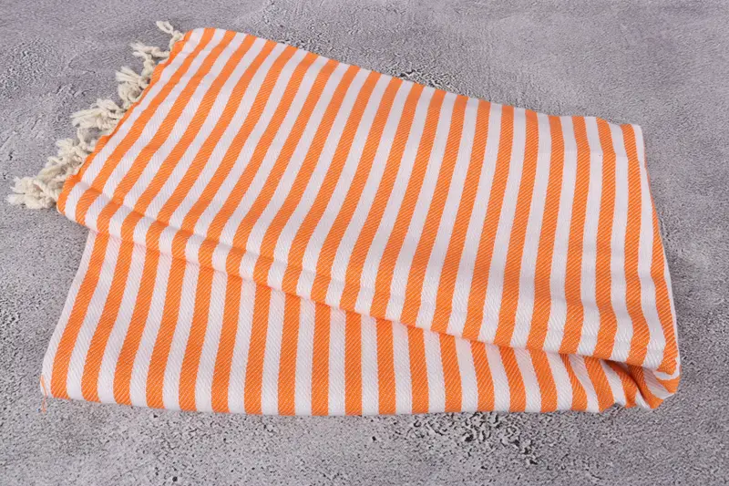 Cotton towel, Organic cotton peshtemal for spa and beach, Bridal Shower Gift, Beach Towel Bulk, Bridal Shower Gifts, 70x40 Cotton Striped Towel - 6