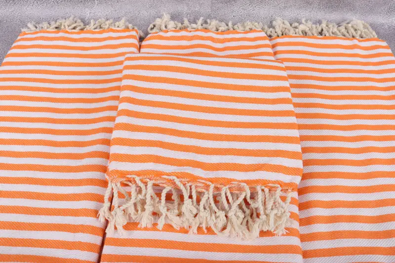 Cotton towel, Organic cotton peshtemal for spa and beach, Bridal Shower Gift, Beach Towel Bulk, Bridal Shower Gifts, 70x40 Cotton Striped Towel - 4