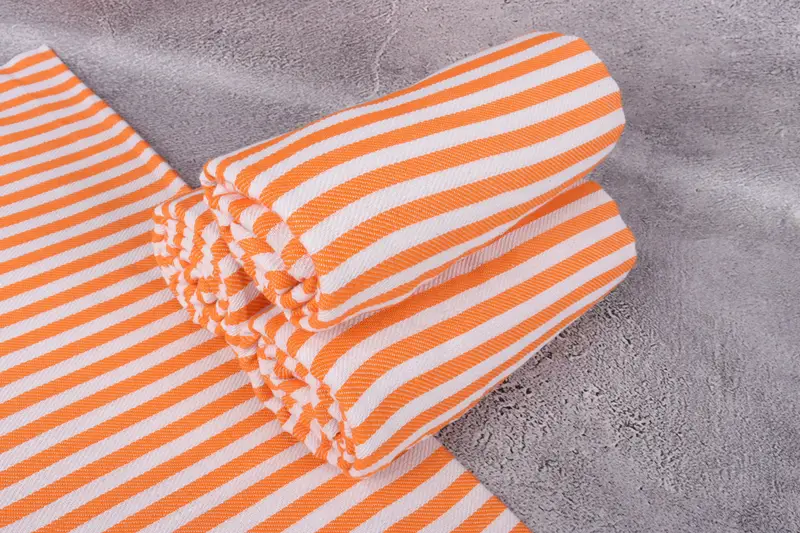 Cotton towel, Organic cotton peshtemal for spa and beach, Bridal Shower Gift, Beach Towel Bulk, Bridal Shower Gifts, 70x40 Cotton Striped Towel - 7