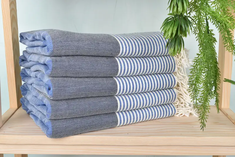 Turkish Beach Towel Monogram, Best Beach Towel, Bachelor Party Gifts, Custom Beach Towel, Absorbent towel, Gym Towel, 68x40 Cotton Striped Towel - 2