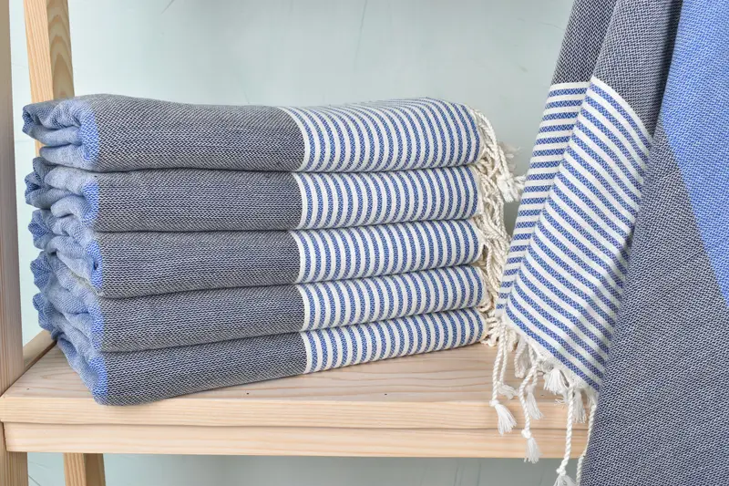Turkish Beach Towel Monogram, Best Beach Towel, Bachelor Party Gifts, Custom Beach Towel, Absorbent towel, Gym Towel, 68x40 Cotton Striped Towel - 1