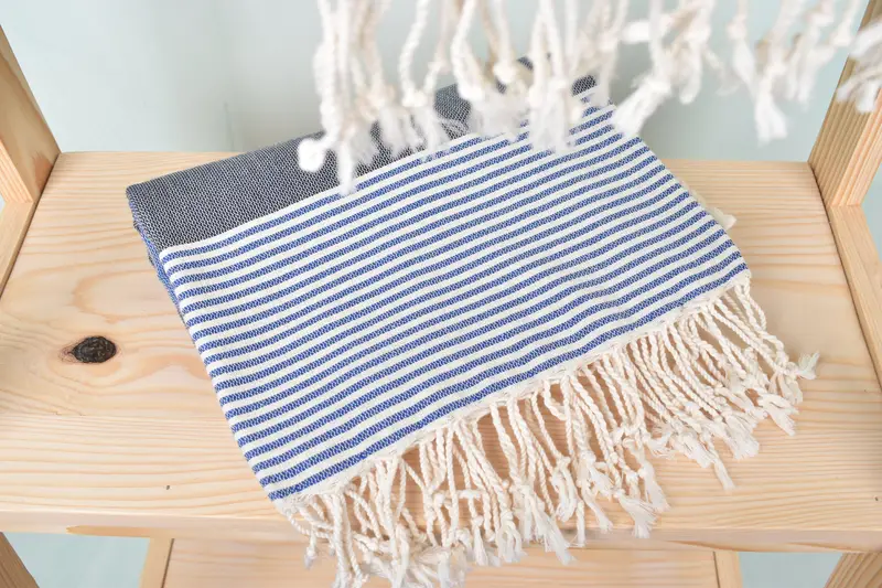 Turkish Beach Towel Monogram, Best Beach Towel, Bachelor Party Gifts, Custom Beach Towel, Absorbent towel, Gym Towel, 68x40 Cotton Striped Towel - 5