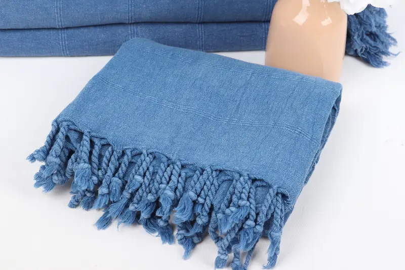 68x36 Cotton Stonewashed Towel, Gift For Her, Travel Towel, Bridal Shower Gifts, Monogram Turkish Towel, Handmade Gift, Customized Turkish Towel - 5