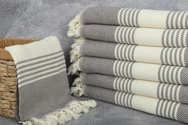 Monogrammed Beach Towel, Bachelorette Party Gifts, 70x40 Cotton Striped Towel, Gift Boxes Towel, Bachelor Bachelorette Party Favors, Travel Towel - 3