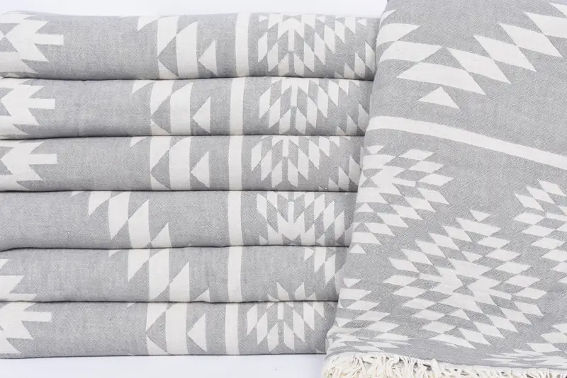 Personalized Blanket, Girl Trip Party Favor, Halloween Blanket, 84x56 Cotton Kilim Design Towel, Custom Blanket, Bachelorette Gifts, Bachelor Gifts - 3