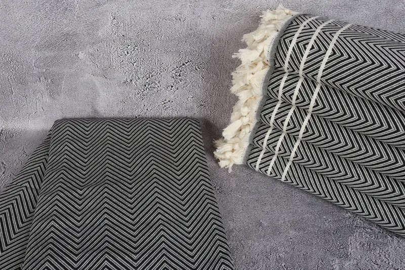 Custom Blanket, Woven Blanket, Gift For The Home, 96x70 Cotton Diamond Towel, Turkish Cotton Throw Blanket, Throw Blanket, Decorative Bedspread - 2