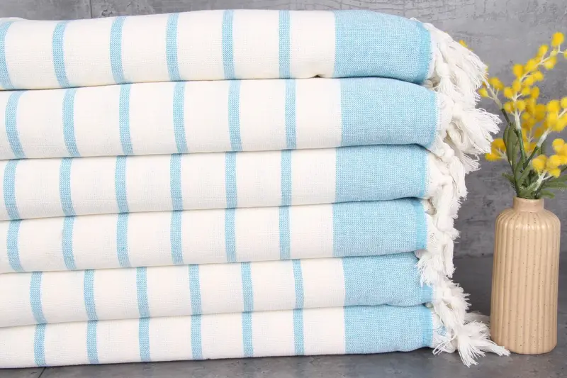 Monogram Hand Towel, Gym Towel, Custom Hand Towel, Boyfriend Gift, 36x18 Cotton Striped Towel, Monogram Kitchen Towel, Bachelorette Party Favor - 1