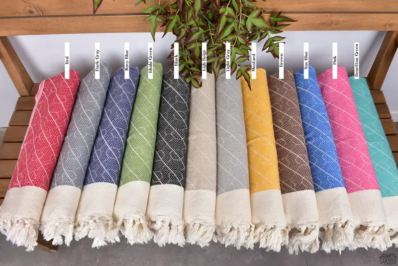 Bachelorette Favor, Small Bath Towels, Wedding Favors, Monogram Hand Towel, 36x18 Cotton Geometric Towel, Bachelorette Towel, Summer Towel - 2