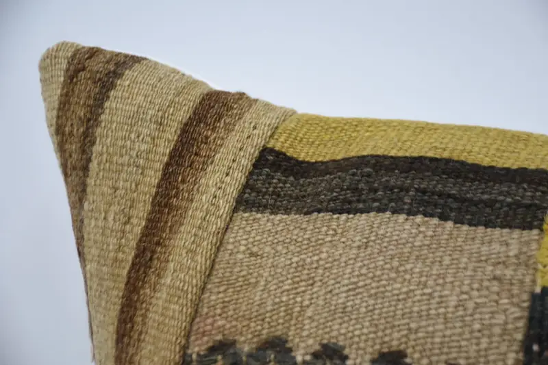 Home Decor Pillow, Cushion Case, Vintage Kilim Pillow, Tapestry Cushion Case, Gift Pillow, 16x36 White Cushion Cover, Knitted Pillow Sham - 2